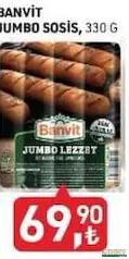 BANVİT JUMBO SOSİS 330 G fiyat ve kampanya bilgisi